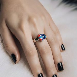 Anillo de plata flor de loto